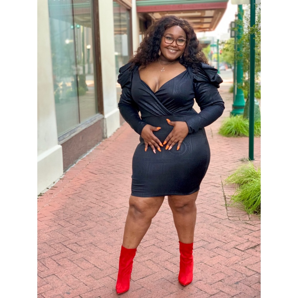 Angela Embossed Dress